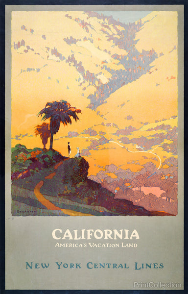 California, America's Vacationland, New York Central Lines California, America's Vacationland, New York Central Lines