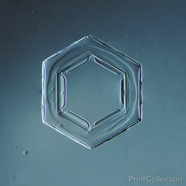 Hexagonal Plate Snowflake 003.2.9.2014.1 Hexagonal Plate Snowflake 003.2.9.2014.1