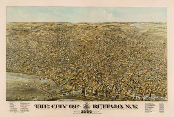 The City of Buffalo New York 1880 The City of Buffalo New York 1880
