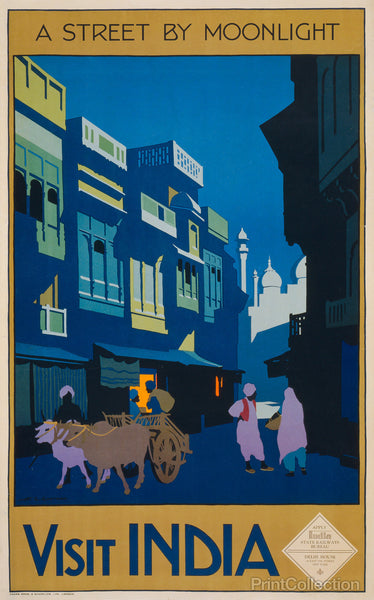 A Street by Moonlight - Visit India A Street by Moonlight - Visit India