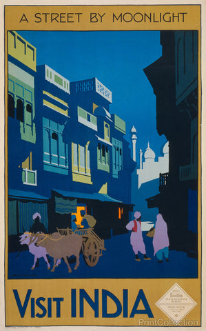 A Street by Moonlight - Visit India A Street by Moonlight - Visit India