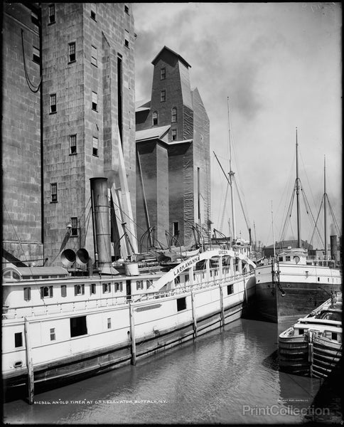 An Old Timer at C.T.T. Grain Elevator, Buffalo, N.Y. An Old Timer at C.T.T. Grain Elevator, Buffalo, N.Y.