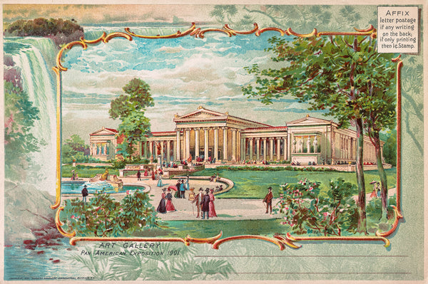 Art Gallery, Pan-American Exposition 1901, Buffalo, NY PILLOW SHAM Art Gallery, Pan-American Exposition 1901, Buffalo, NY PILLOW SHAM