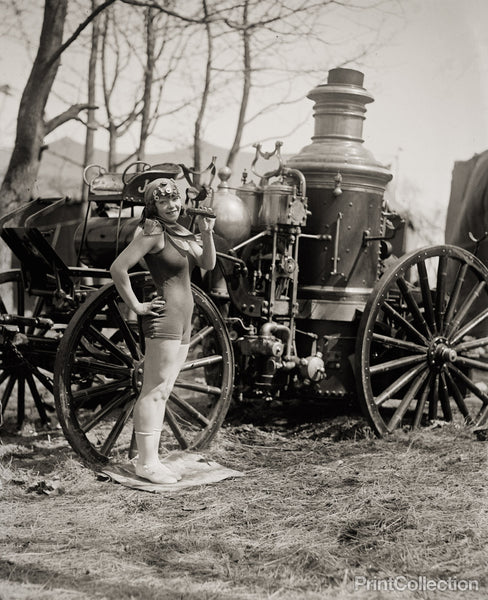 Beatrice Kyle with Firetruck Beatrice Kyle with Firetruck