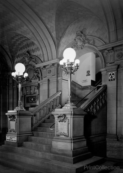 Binghamton City Hall, Collier Street, Binghamton, Broome, NY, Main Staircase Binghamton City Hall, Collier Street, Binghamton, Broome, NY, Main Staircase