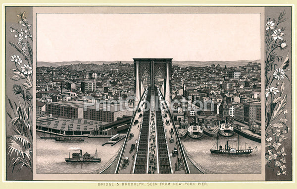 Bridge and Brooklyn Bridge and Brooklyn