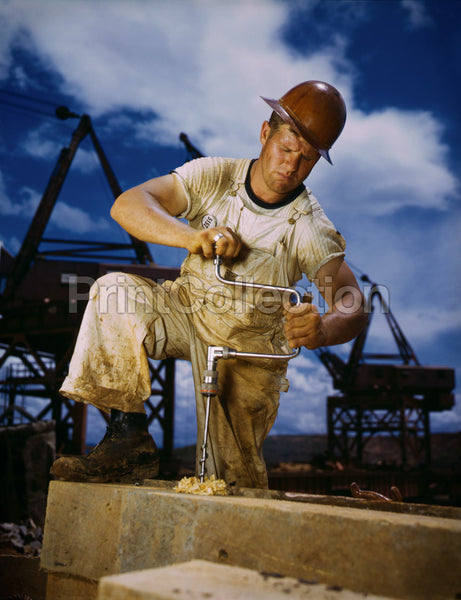 Carpenter at Work on Douglas Dam, Tennessee Carpenter at Work on Douglas Dam, Tennessee