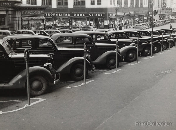 Cars Parked Diagonally, Omaha, Nebraska Cars Parked Diagonally, Omaha, Nebraska