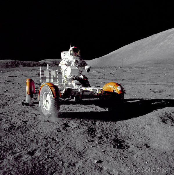 Cernan Driving the Rover Cernan Driving the Rover