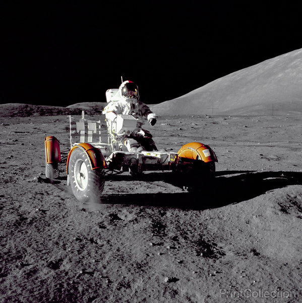 Cernan Driving the Rover Cernan Driving the Rover