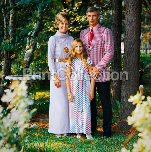 Cernan Poses for a Family Portrait Cernan Poses for a Family Portrait