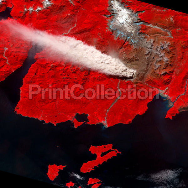 Chile's Chaití©n Volcano from Space Chile's Chaití©n Volcano from Space