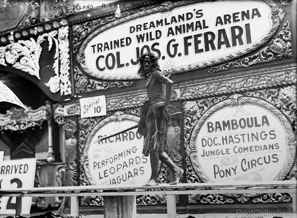 Coney Island, A Free Show Coney Island, A Free Show