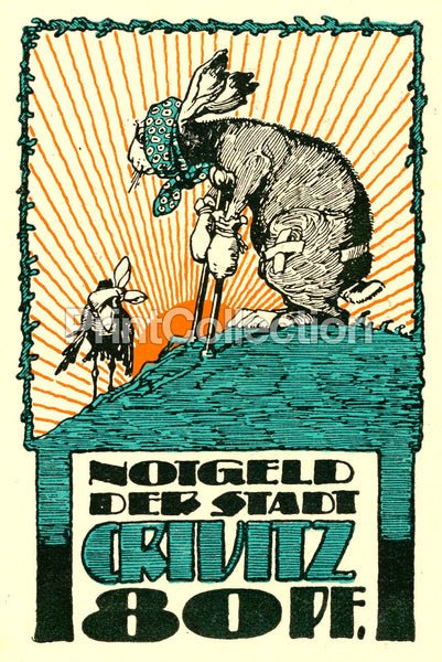 Der Stadt Crivitz Notgeld 80PF Der Stadt Crivitz Notgeld 80PF