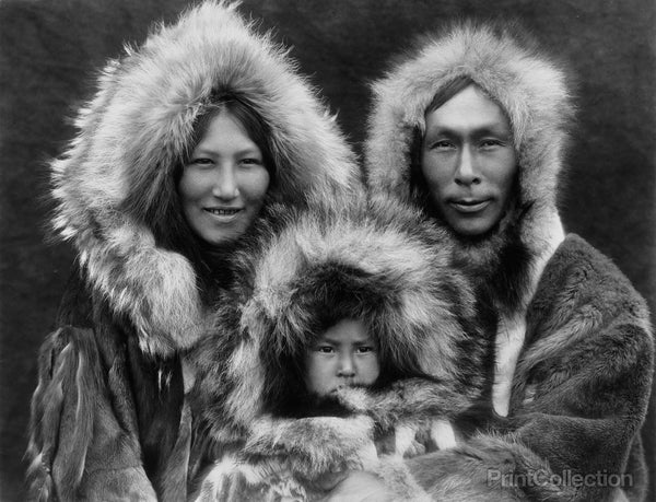 Family Group Noatak Eskimos, By Edward Curtis Family Group Noatak Eskimos, By Edward Curtis