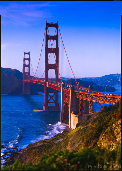 Golden Gate Bridge, Looking North, San Francisco Bay Golden Gate Bridge, Looking North, San Francisco Bay