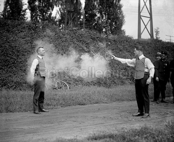 Human Dummy, Testing Bulletproof Vest, 1923 Human Dummy, Testing Bulletproof Vest, 1923