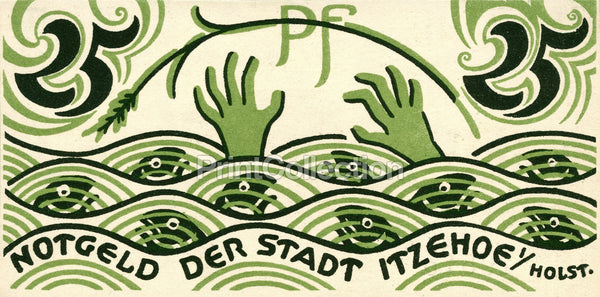 Itzehoe Der Stadt, 25PF, Notgeld Itzehoe Der Stadt, 25PF, Notgeld