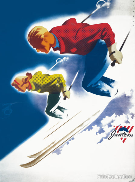 Jantzen by Binder Man and Women, Ski 1947 Jantzen by Binder Man and Women, Ski 1947