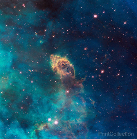 Jet in Carina: WFC3 UVIS Full Field Jet in Carina: WFC3 UVIS Full Field