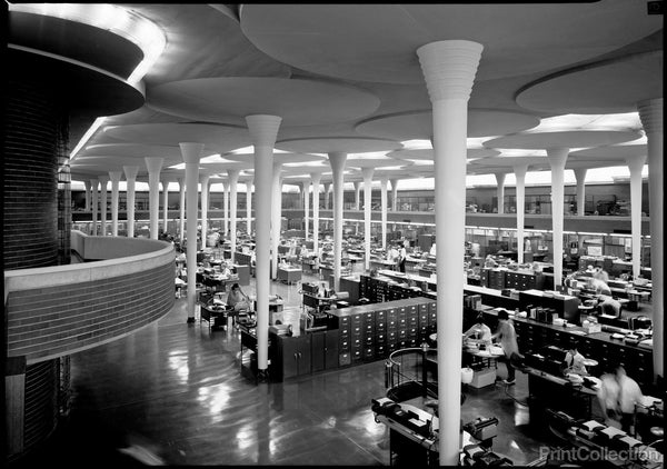 Johnson Wax Corporation Building Interior from Balcony Johnson Wax Corporation Building Interior from Balcony