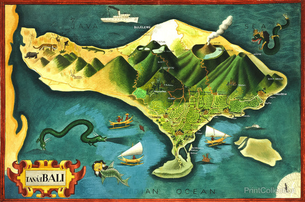 Map of Bali Map of Bali