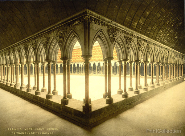 Monks' Promenade, Mont St. Michel, France Monks' Promenade, Mont St. Michel, France