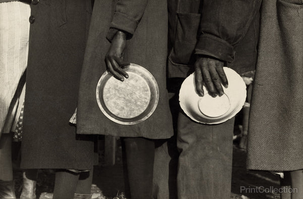 Negroes in the Lineup for Food at Mealtime, 1937 Negroes in the Lineup for Food at Mealtime, 1937