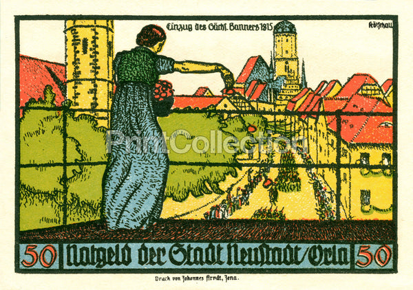 Neustadt an der Orla notgeld 50 PF Neustadt an der Orla notgeld 50 PF