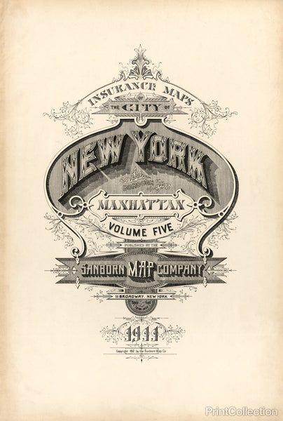 New York Fire Insurance Map New York Fire Insurance Map