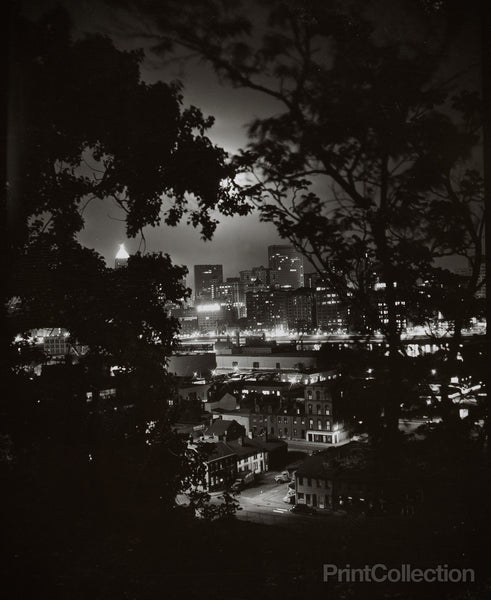Night View through Trees of Pittsburgh, W. Eugene Smith Night View through Trees of Pittsburgh, W. Eugene Smith