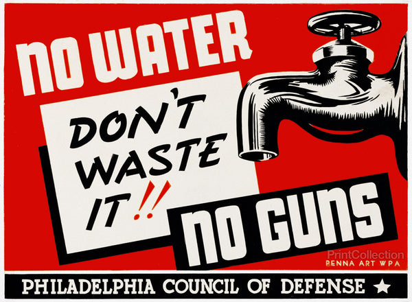 No water - no guns Don't waste it!! No water - no guns Don't waste it!!