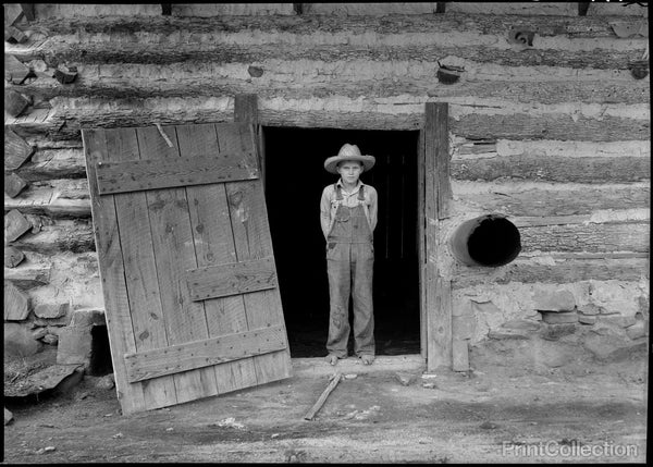 North Carolina Farm Boy in Doorway North Carolina Farm Boy in Doorway