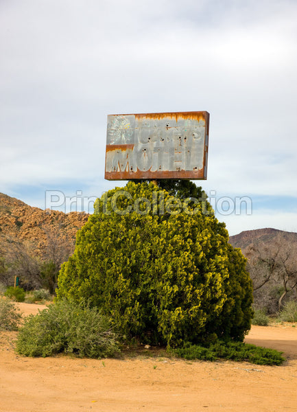 Old Motel Sign, Route 66, Truxton, Arizona Old Motel Sign, Route 66, Truxton, Arizona