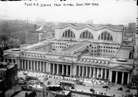 Penn. Rail Road Station from Gimbel's N.Y. Penn. Rail Road Station from Gimbel's N.Y.