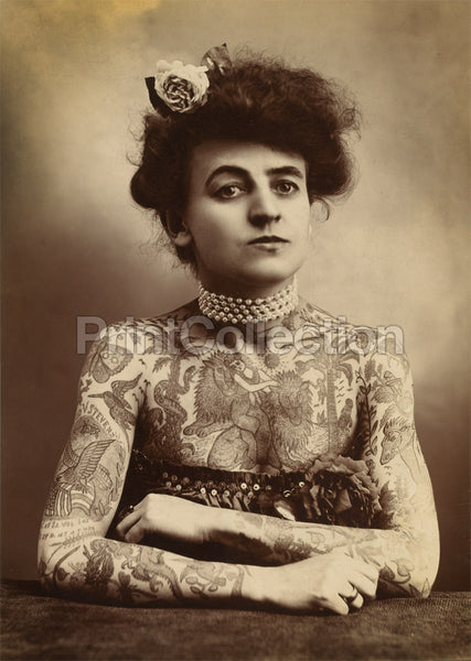 Portrait of Tattooed Woman, 1907 Portrait of Tattooed Woman, 1907