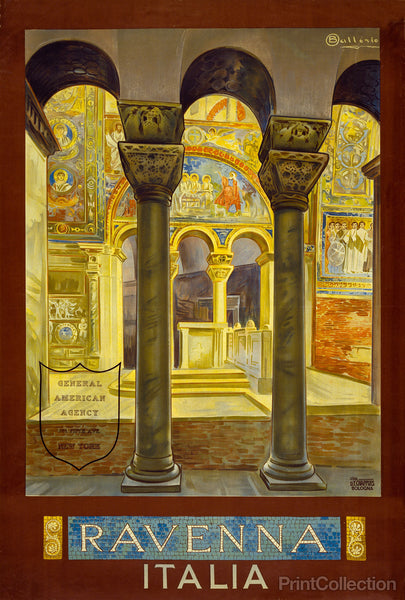 Ravenna, Italia Travel Poster Ravenna, Italia Travel Poster