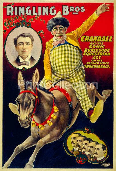 Ringling Bros., Crandall and his Comic Burlesque Equestrian Act Ringling Bros., Crandall and his Comic Burlesque Equestrian Act
