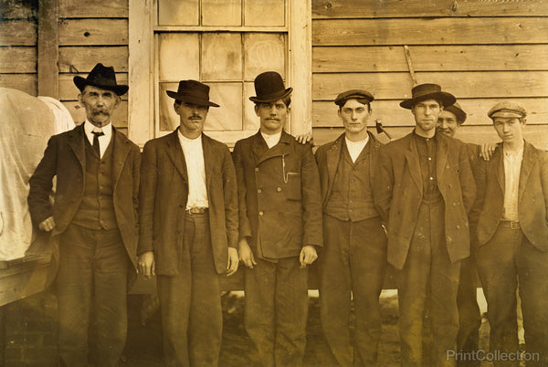 Row of Mill Men Row of Mill Men