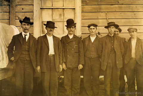 Row of Mill Men Row of Mill Men