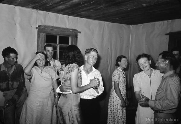 Scene at Square Dance in Rural Home Scene at Square Dance in Rural Home