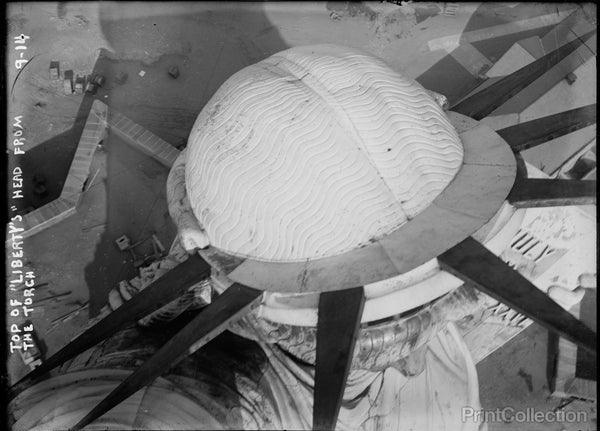 Statue of Liberty, Top of Head From the Torch Statue of Liberty, Top of Head From the Torch