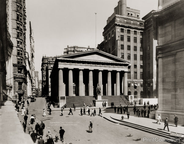 Subtreasury at Nassau & Wall Streets, 1915 Subtreasury at Nassau & Wall Streets, 1915