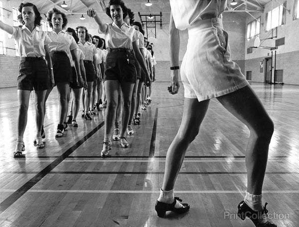 Tap Dancing Class, Iowa State College. Ames, Iowa Tap Dancing Class, Iowa State College. Ames, Iowa