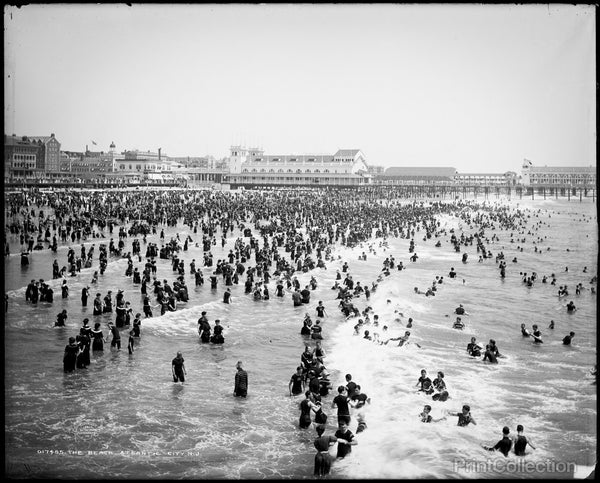 The Beach Goers, Atlantic City, N.J. The Beach Goers, Atlantic City, N.J.