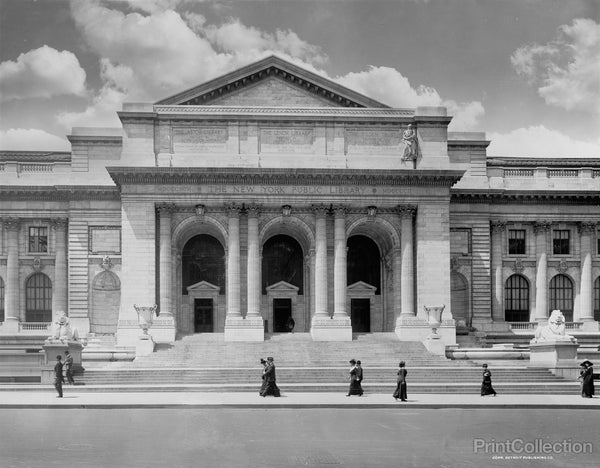 The New York Public Library building around 1910 The New York Public Library building around 1910