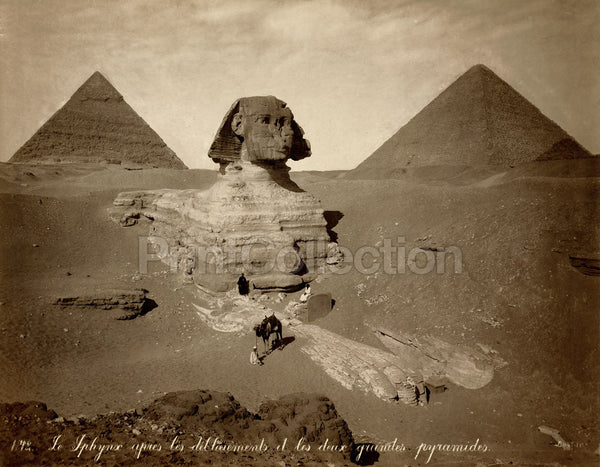 The Sphynx After the Clearings and the Two Pyramids The Sphynx After the Clearings and the Two Pyramids