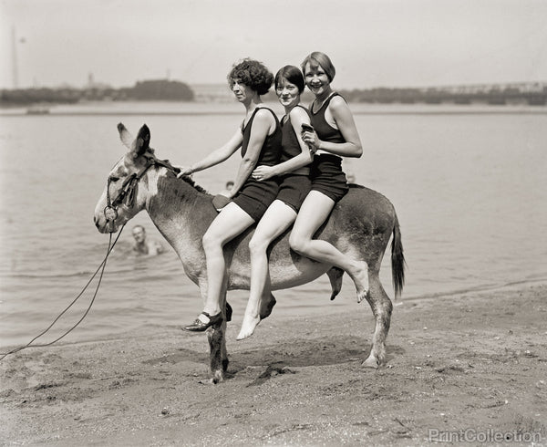 Three Women and a Donkey, 1924 Three Women and a Donkey, 1924