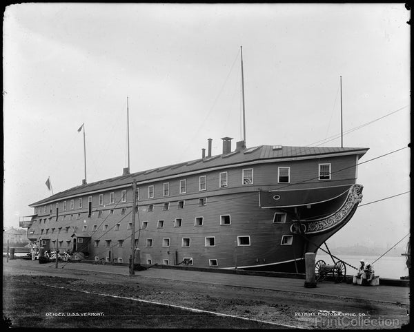 U.S.S. Vermont at Dock, Brooklyn U.S.S. Vermont at Dock, Brooklyn