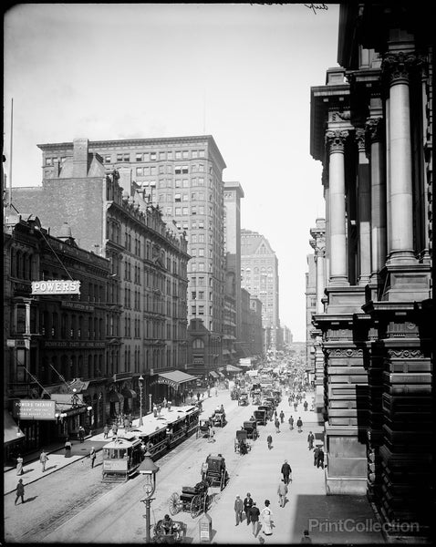 View of Randolph Street East from LaSalle Street, Chicago View of Randolph Street East from LaSalle Street, Chicago